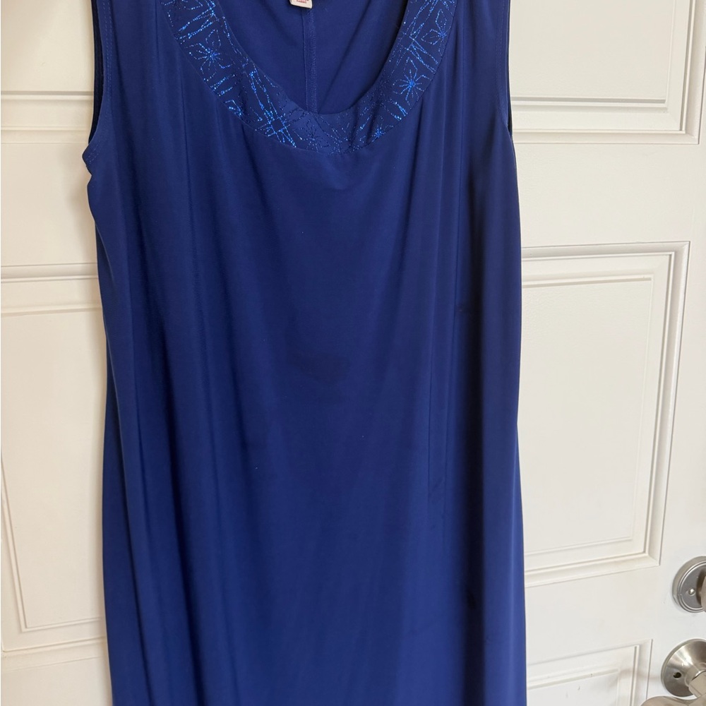 Elegant Blue Midi Dress